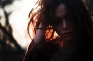 Woman going through stress